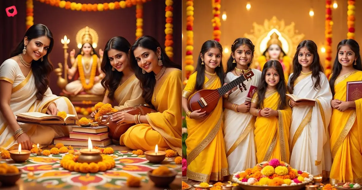 Saraswati Puja Captions for Instagram