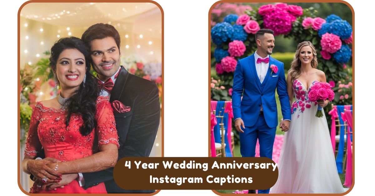 4 Year Wedding Anniversary Instagram Captions